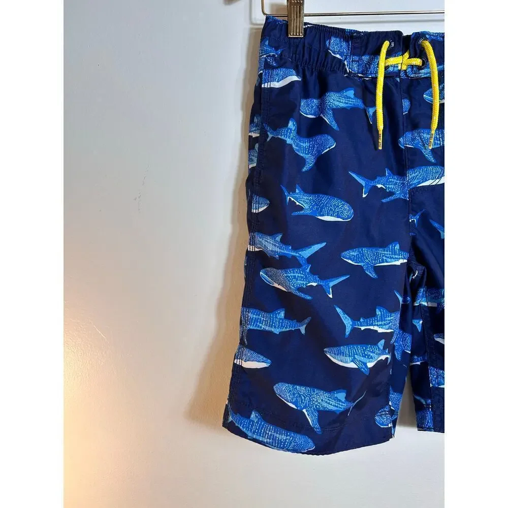 GAP KIDS Boy’s Blue Shark Camouflage Swim Board Shorts / Size: L 10